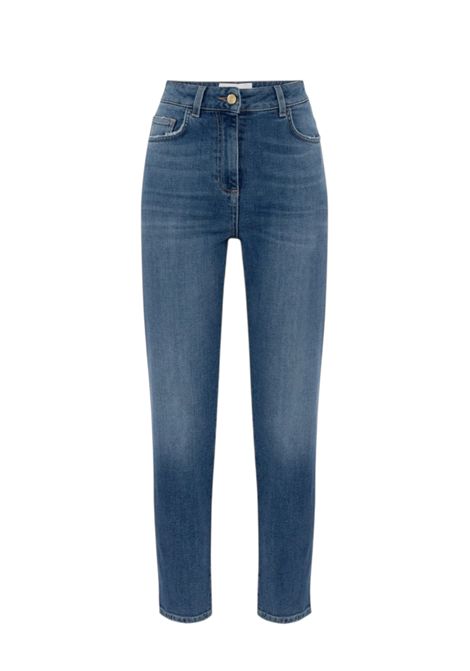 Jeans con logo embossed ELISABETTA FRANCHI | Pantaloni | PJ07N56E2192